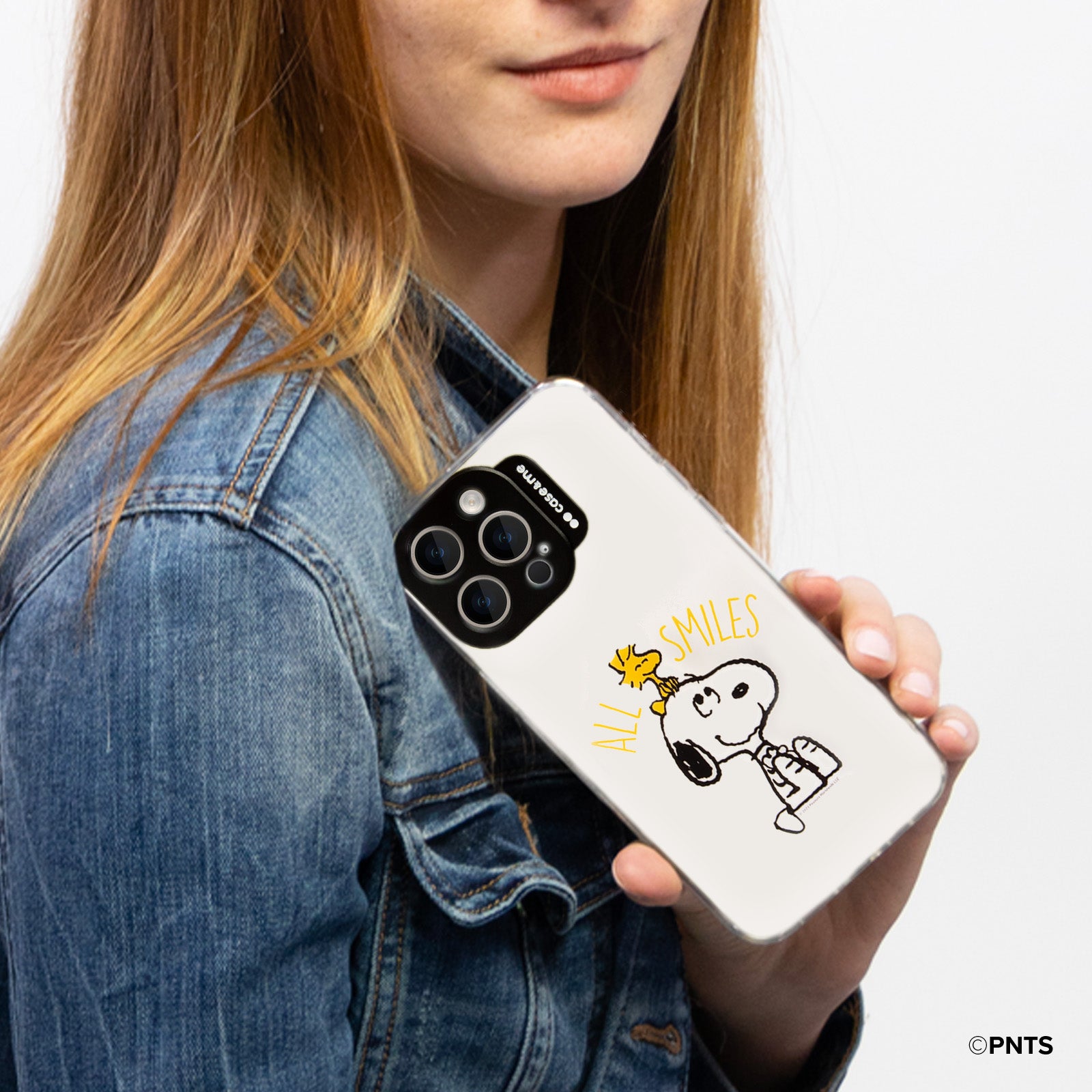 Coque pour iPhone 15 Pro, thème Peanuts avec protection caméra