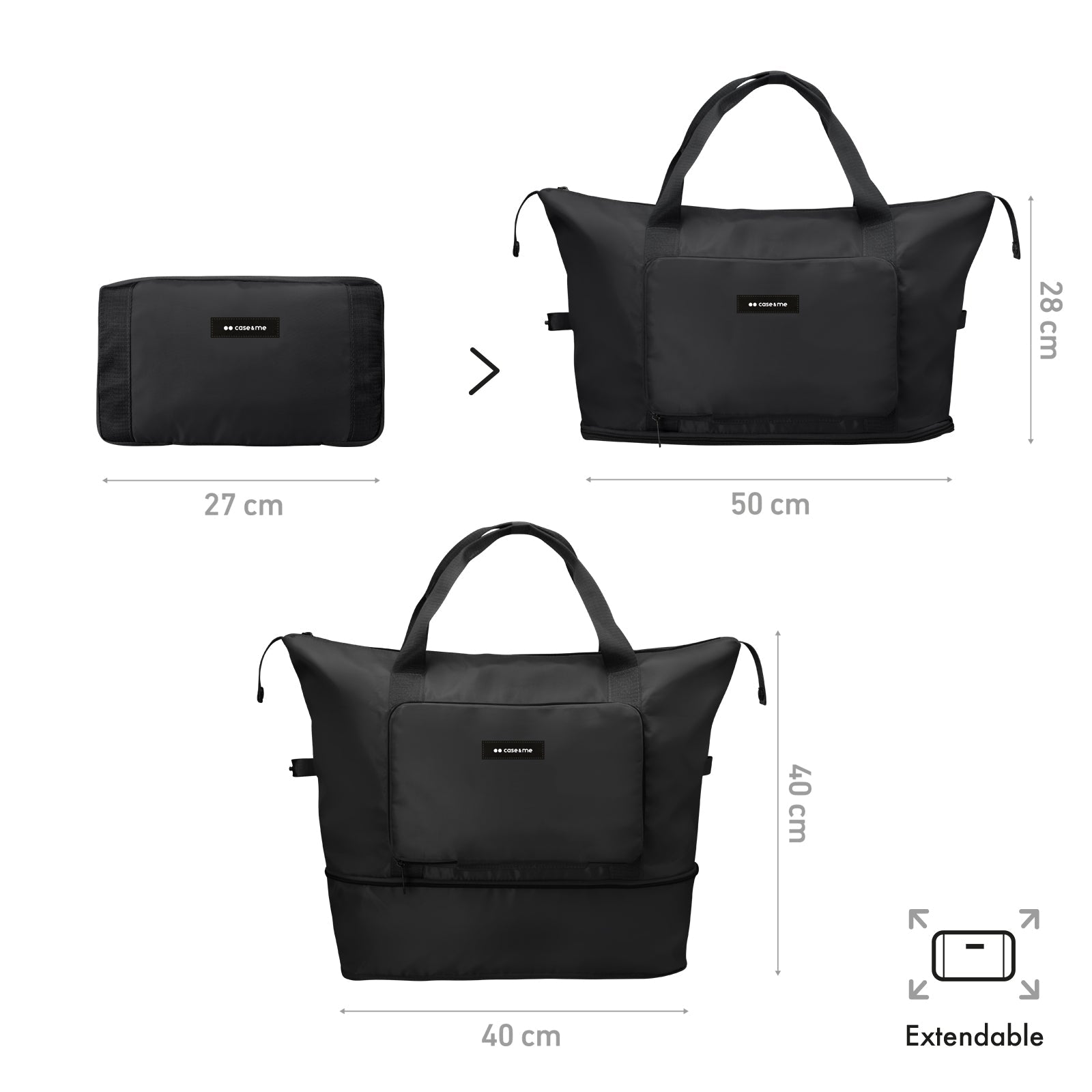 Sac étanche pliable et extensible