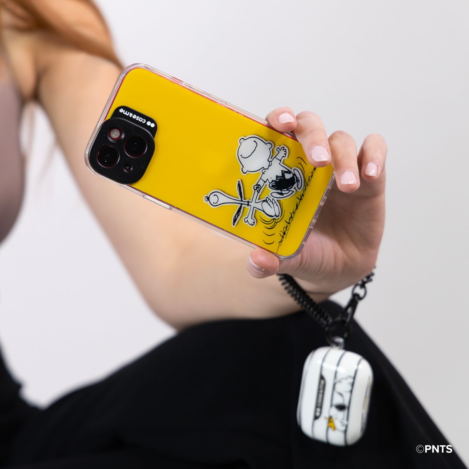 Peanuts™ themed cover for iPhone 14 with camera lens protection