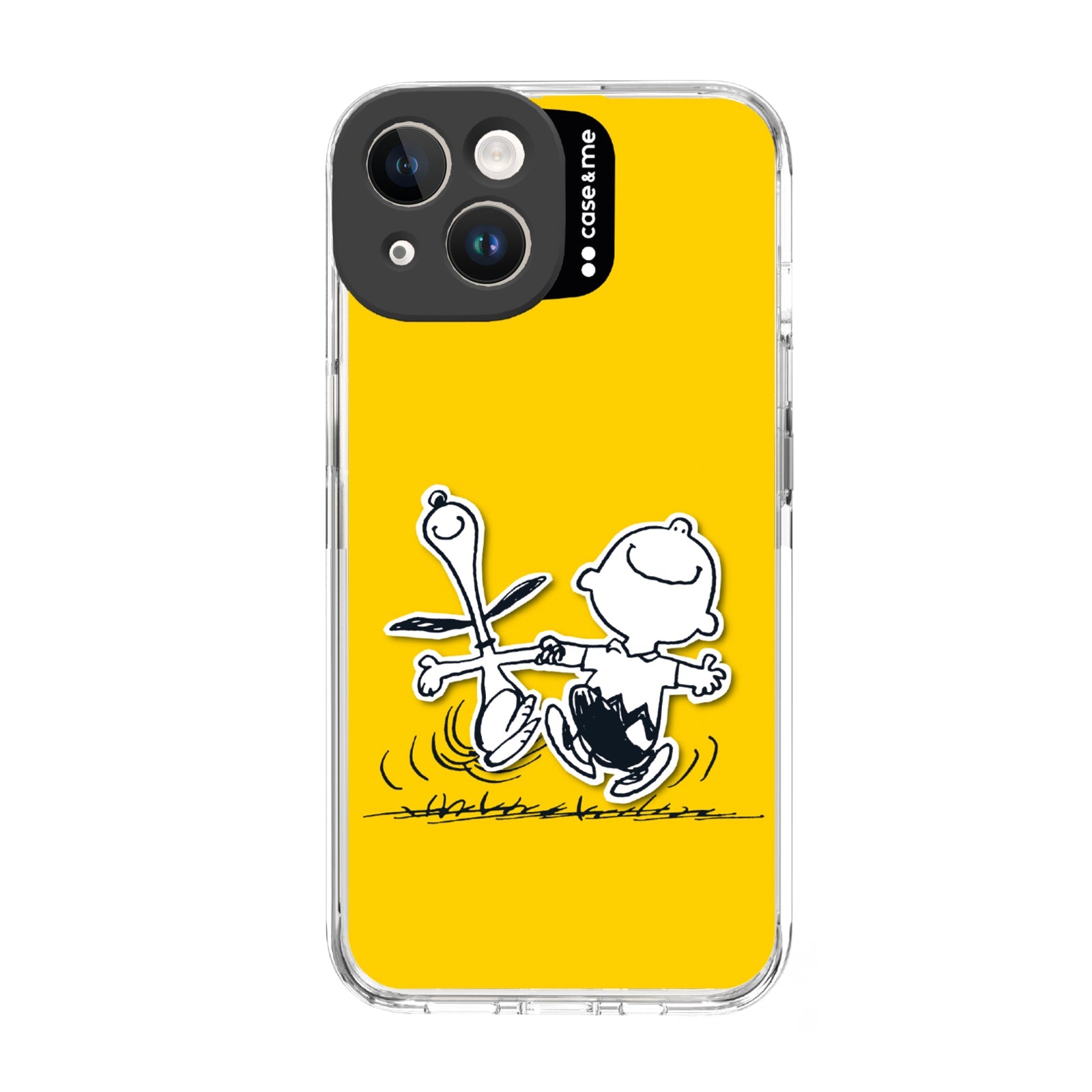 Peanuts™ themed cover for iPhone 14 with camera lens protection